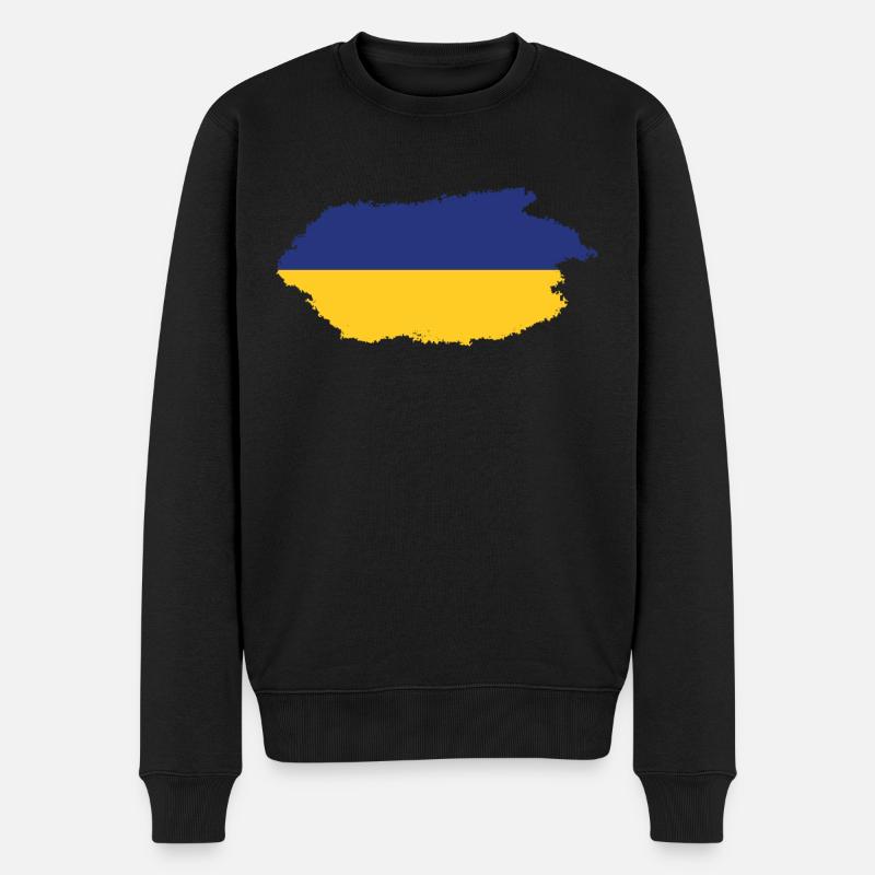 Drapeau de l’Ukraine - Pull Premium bio Homme - noir