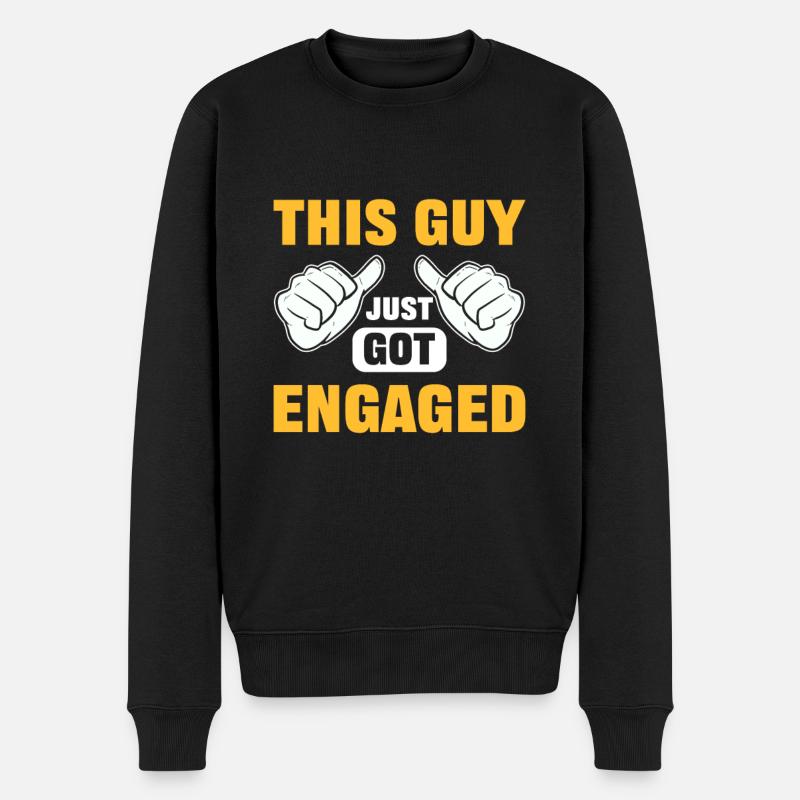 Ce gars vient de s’engager - Pull Premium bio Homme - noir
