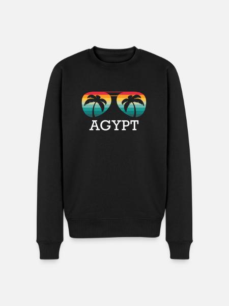 Egypt Holiday Travel Summer Sun Souvenir - Men's Premium Organic Jumper - black