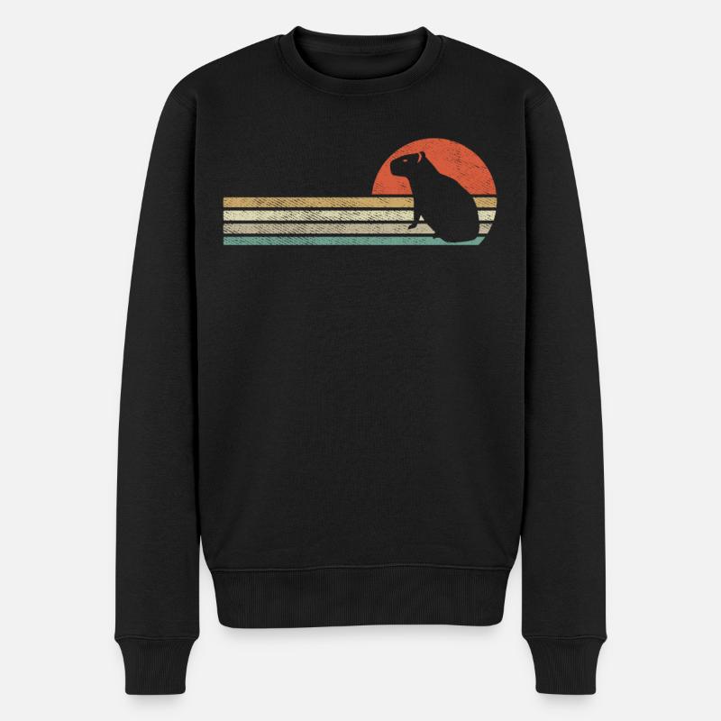 Capybara animal capybara rongeur - Pull Premium bio Homme - noir