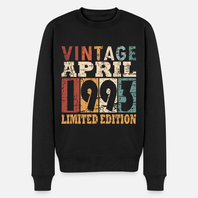 Avril 1993 Naissance - Pull Premium bio Homme - noir