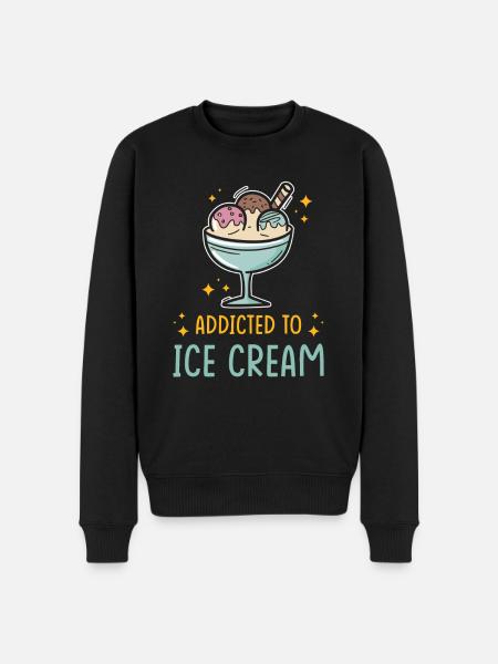 Ice - Men's Premium Organic Jumper - black