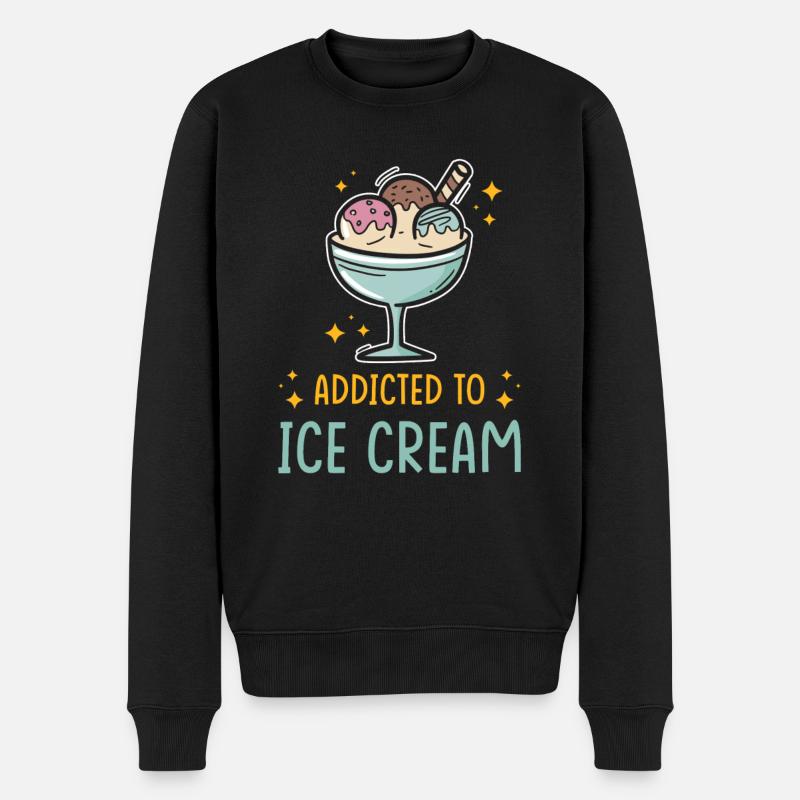 Glace - Pull Premium bio Homme - noir