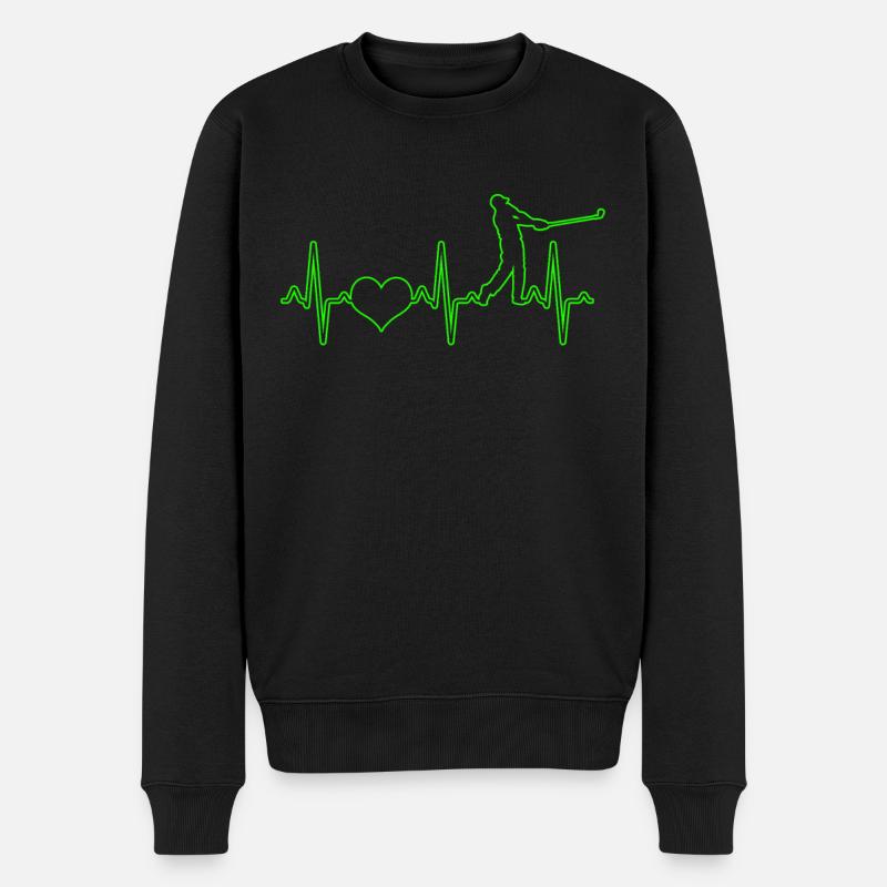 Golf Heartbeat - Pull Premium bio Homme - noir