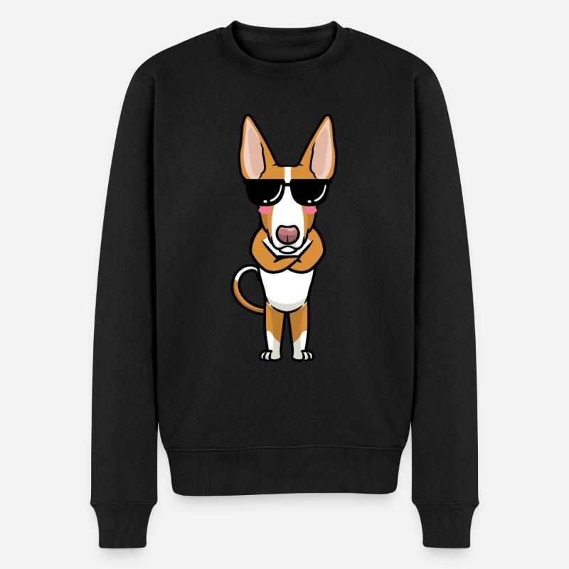 Podenco Ibicenco Chien - Pull Premium bio Homme - noir