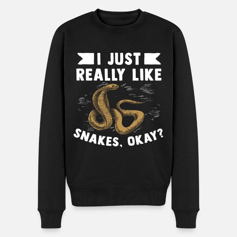 Serpent - Pull Premium bio Homme - noir