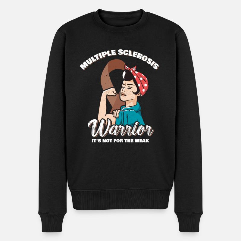 Guerrier de la sclérose en plaques Ce n’est pas pour les faibles - Pull Premium bio Homme - noir