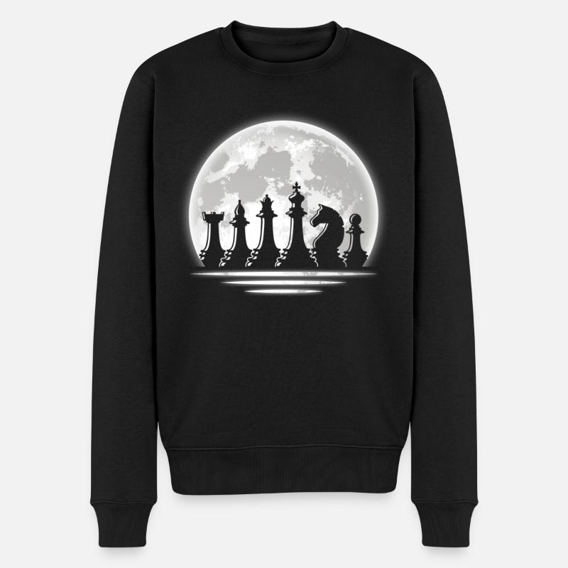 Échecs - Pull Premium bio Homme - noir