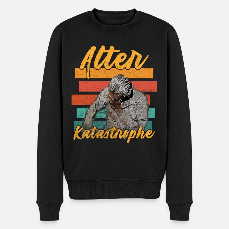Alter Katastrophe - Männer Premium Bio Pullover - Schwarz