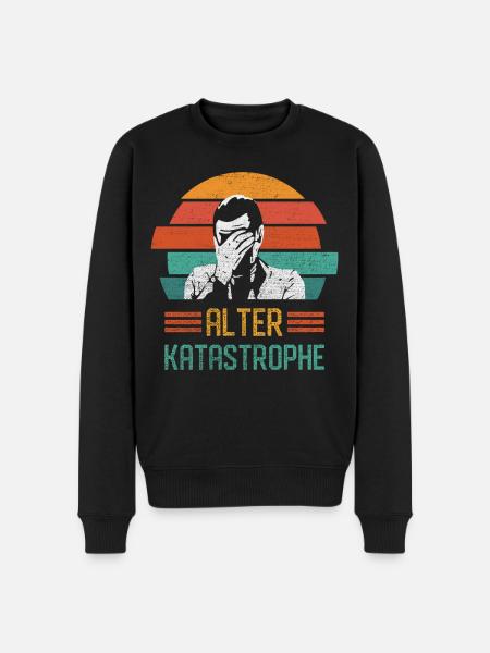 Alter Katastrophe - Männer Premium Bio Pullover - Schwarz