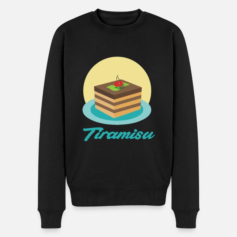 Tiramisu Dessert - Männer Premium Bio Pullover - Schwarz