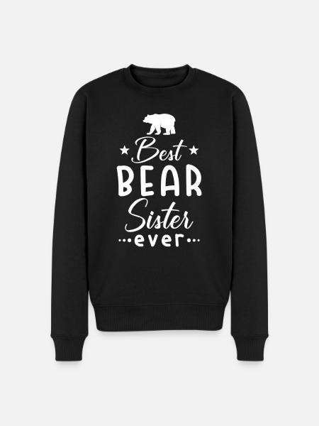 Sister Bears Sister - Men's Premium Organic Jumper - black