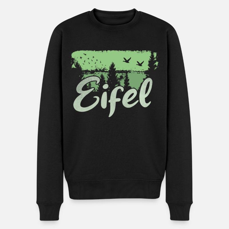 Eifel - Männer Premium Bio Pullover - Schwarz