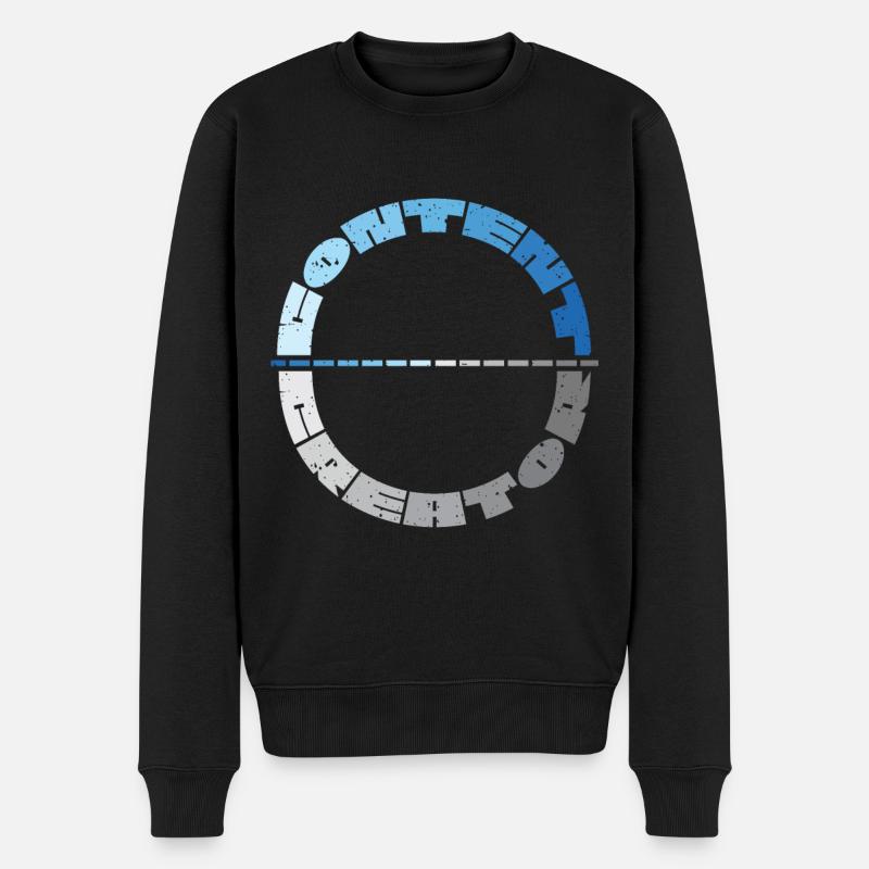Creator Youtube Youtuber Online Medien - Männer Premium Bio Pullover - Schwarz