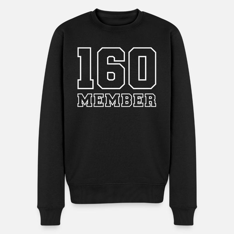 Membre 160 NR. 160 - Pull Premium bio Homme - noir