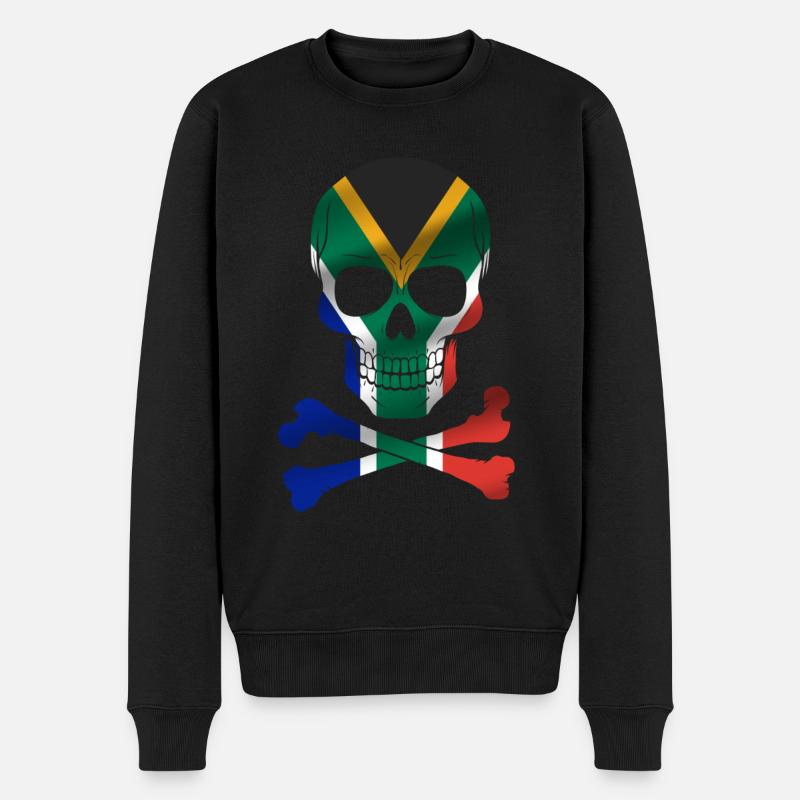 Drapeau de l’Afrique du Sud - Pull Premium bio Homme - noir