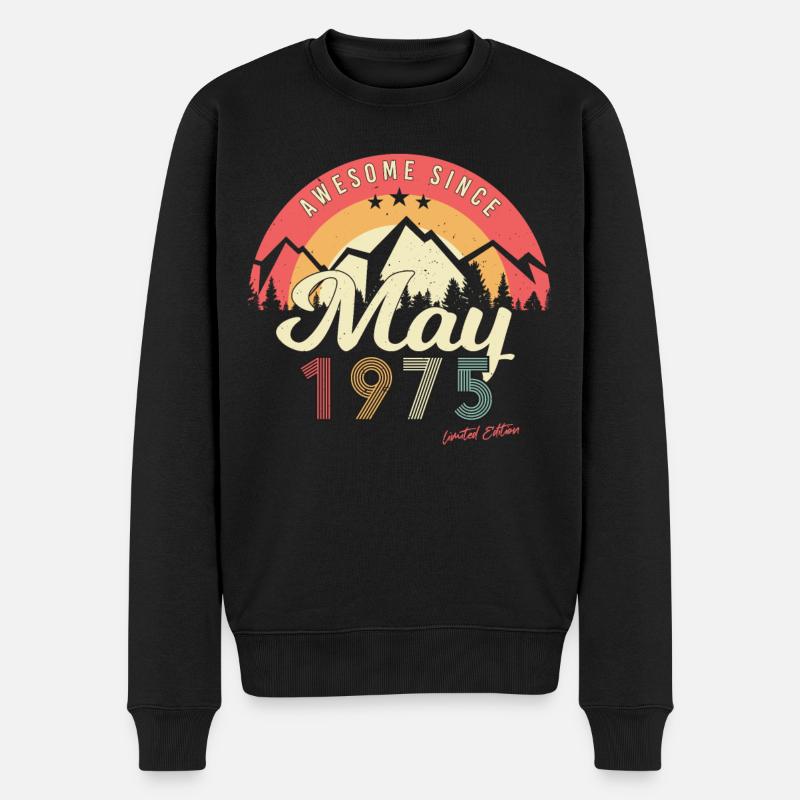 Mai 1975 Limité - Pull Premium bio Homme - noir
