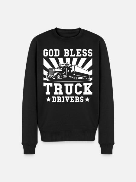 Truck Driver Gift - Men's Premium Organic Jumper - black