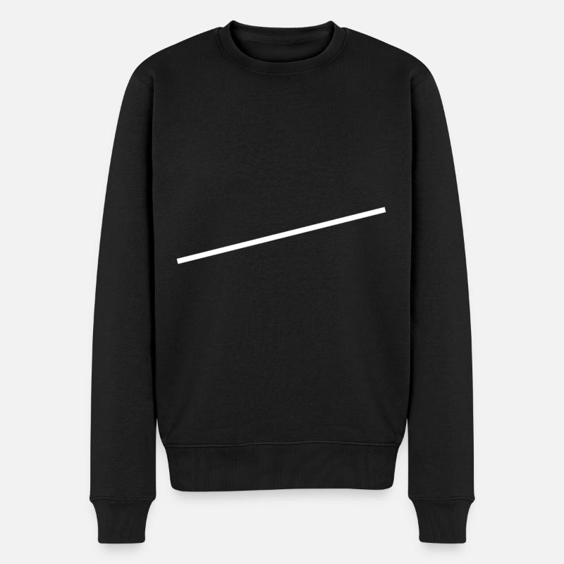 Faisceau oblique - Pull Premium bio Homme - noir
