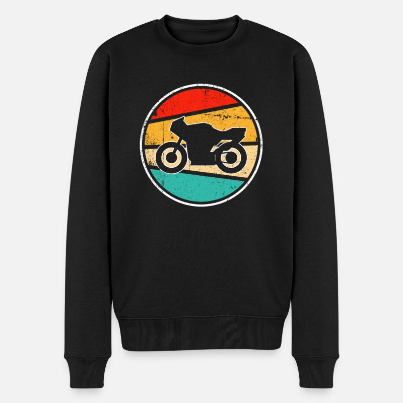 Moto rétro - Pull Premium bio Homme - noir
