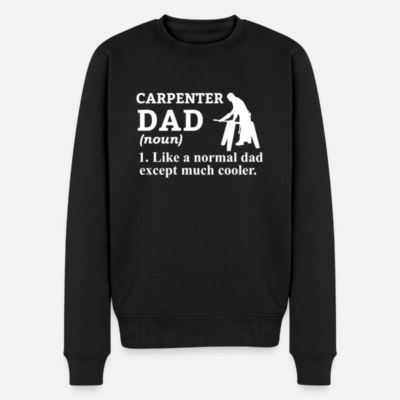 Charpentier Charpentier Menuiserie Charpentier - Pull Premium bio Homme - noir