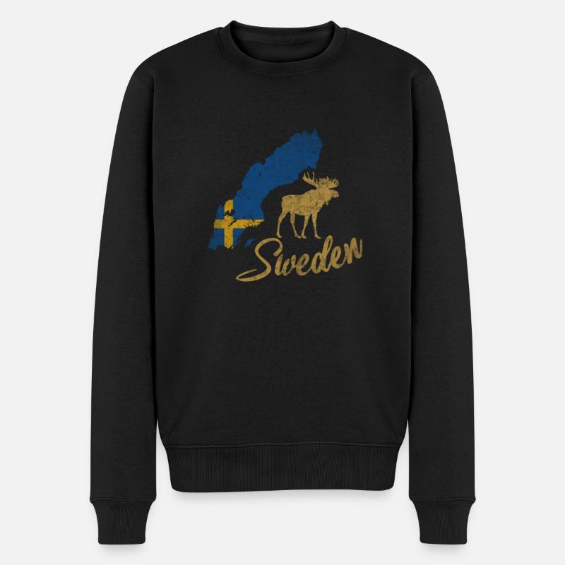 Suède Schweden - Pull Premium bio Homme - noir