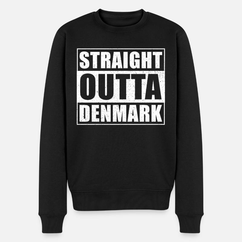 Straight outta Danemark - Pull Premium bio Homme - noir