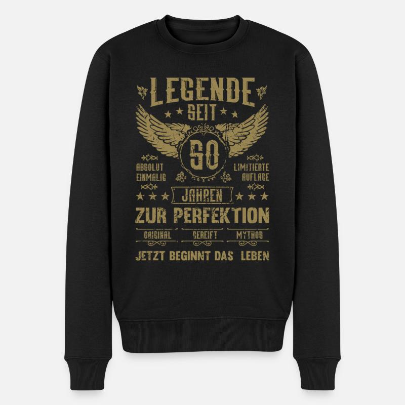 Legende seit 50 Jahren 50. Geburtstag - Männer Premium Bio Pullover - Schwarz