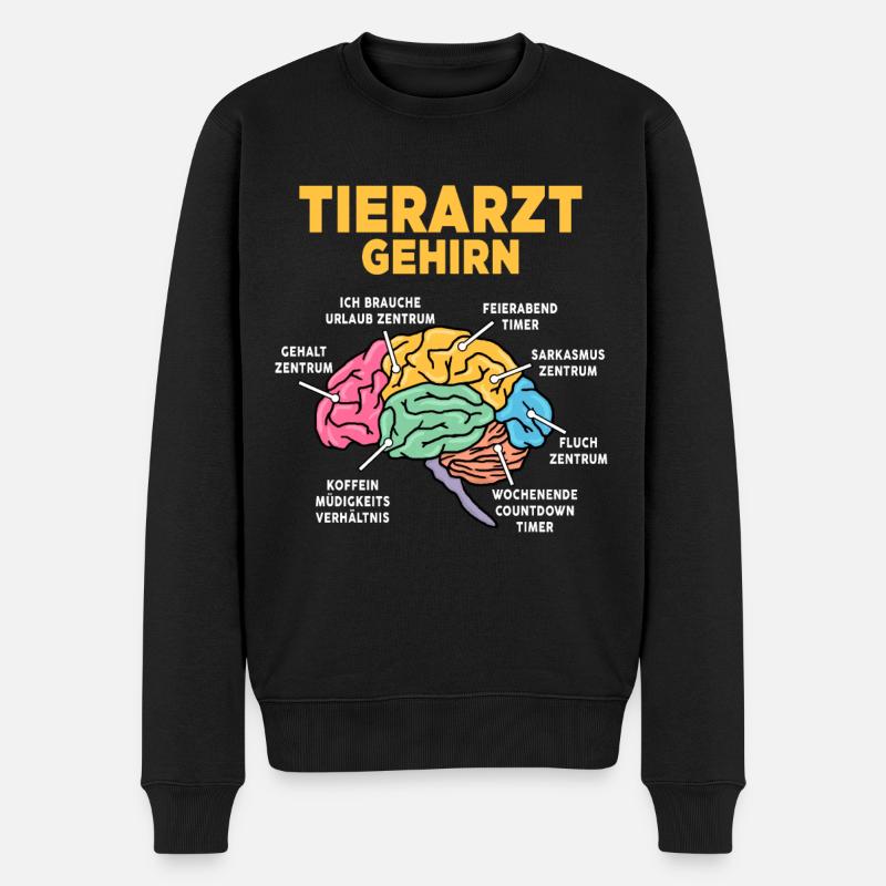 Tierarzt - Männer Premium Bio Pullover - Schwarz