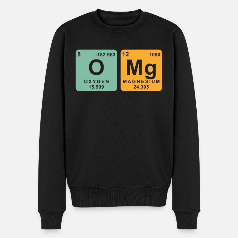 Chemische Elemente Chemiker Chemie - Männer Premium Bio Pullover - Schwarz