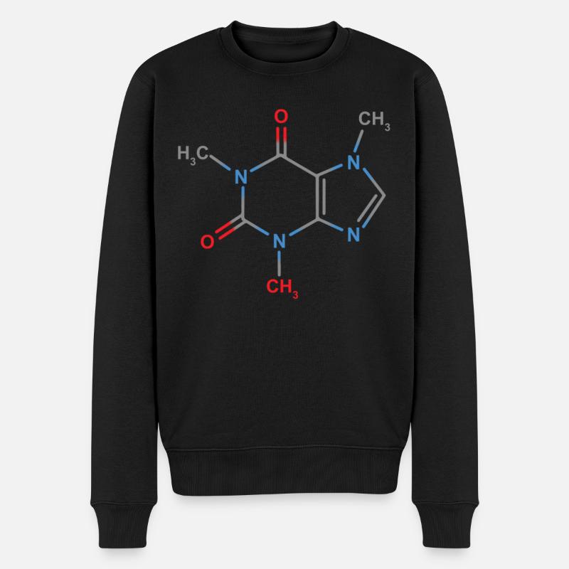 Formule Caféine - Pull Premium bio Homme - noir