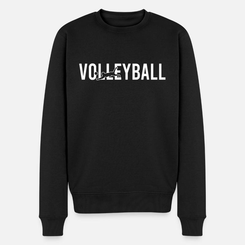 Volley-ball - Pull Premium bio Homme - noir
