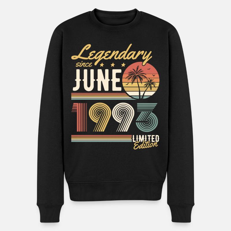 Legendary Since June 1993 Limited Edition - Männer Premium Bio Pullover - Schwarz