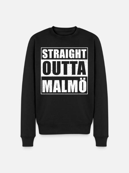 Straight outta Malmö - Men's Premium Organic Jumper - black