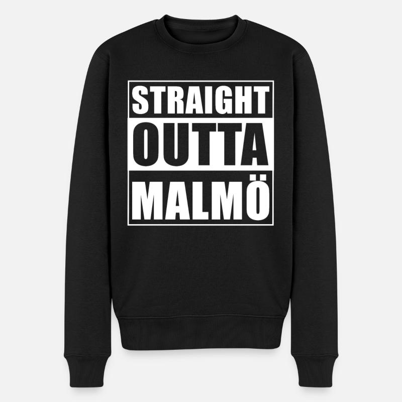 Straight outta Malmö - Pull Premium bio Homme - noir