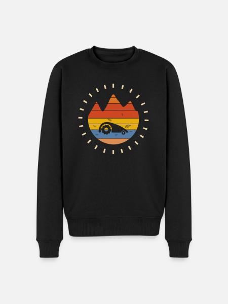 Robotic Lawn mowers Vintage - Men's Premium Organic Jumper - black