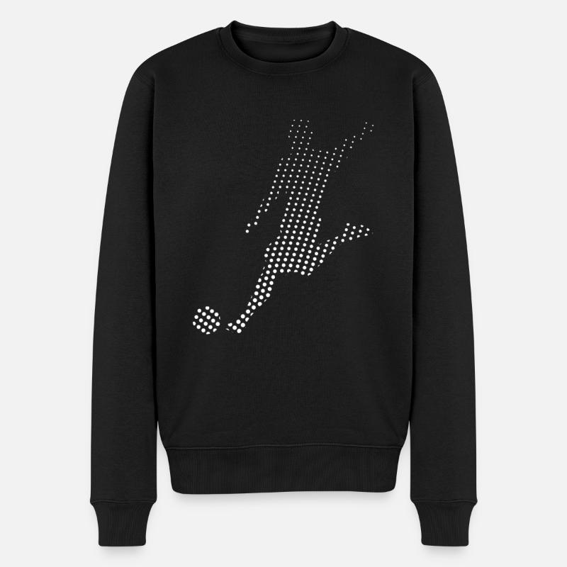 Fußball Fußballer - Männer Premium Bio Pullover - Schwarz
