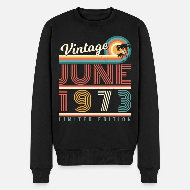 Millésime juin 1973 - Pull Premium bio Homme - noir