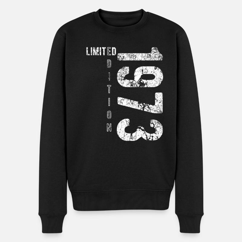 Édition limitée 1973 Anniversaire Naissance 1973 - Pull Premium bio Homme - noir