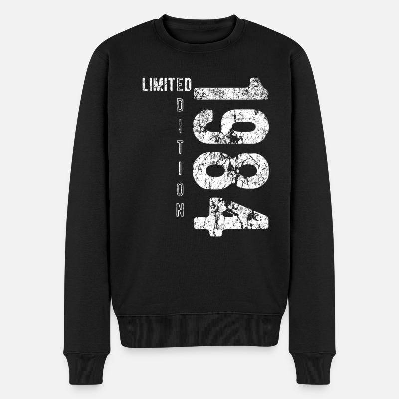Édition Limitée 1984 Anniversaire Vintage 1984 - Pull Premium bio Homme - noir