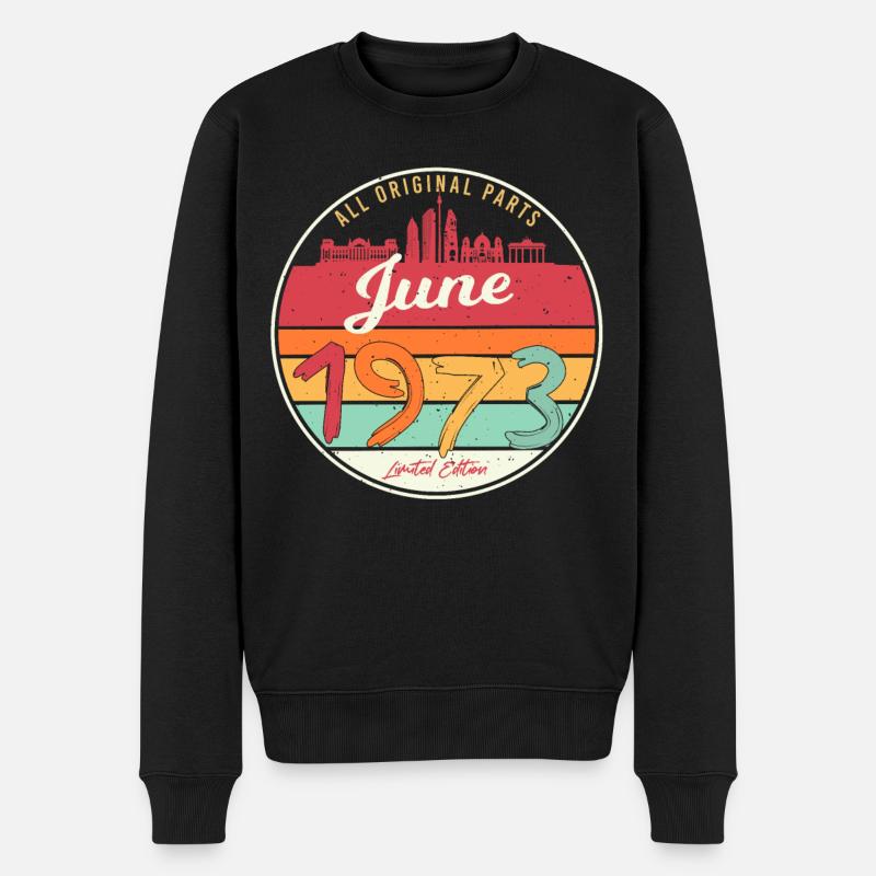 1973 Juin Limité - Pull Premium bio Homme - noir