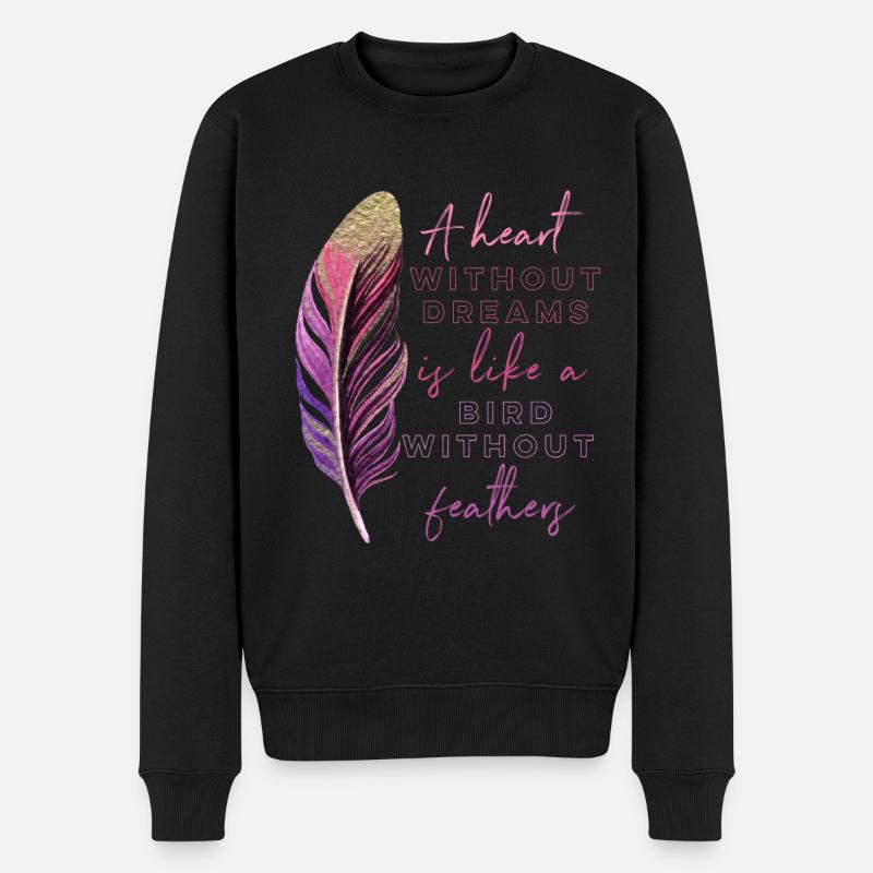 Inspiration Disant Plume - Pull Premium bio Homme - noir