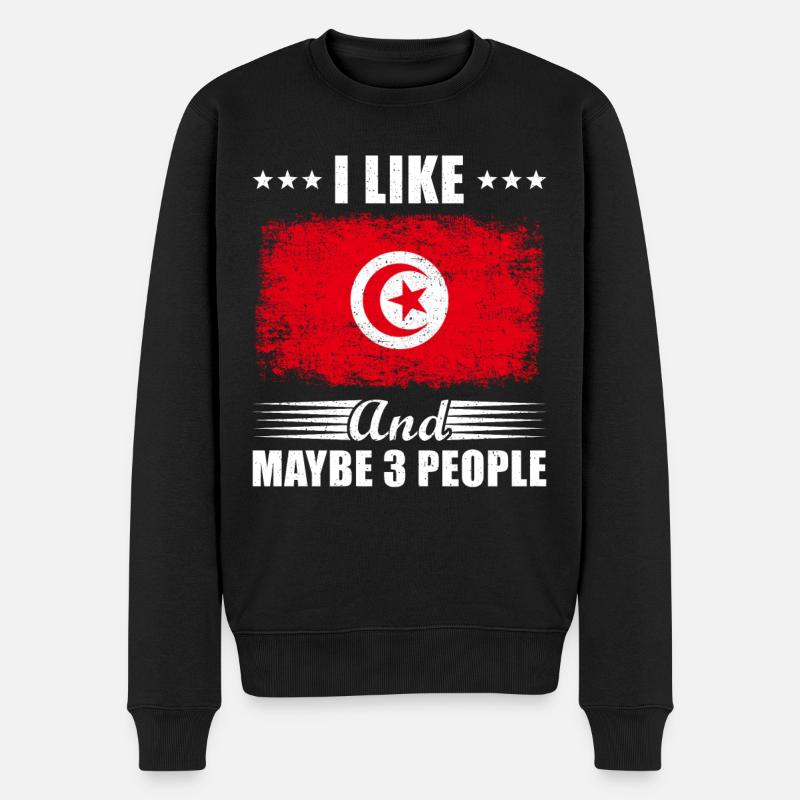 Tunisie - Pull Premium bio Homme - noir