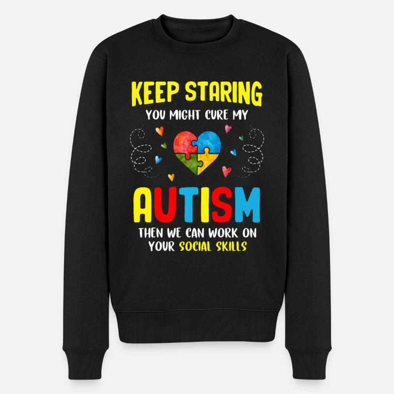 Autisme - Pull Premium bio Homme - noir