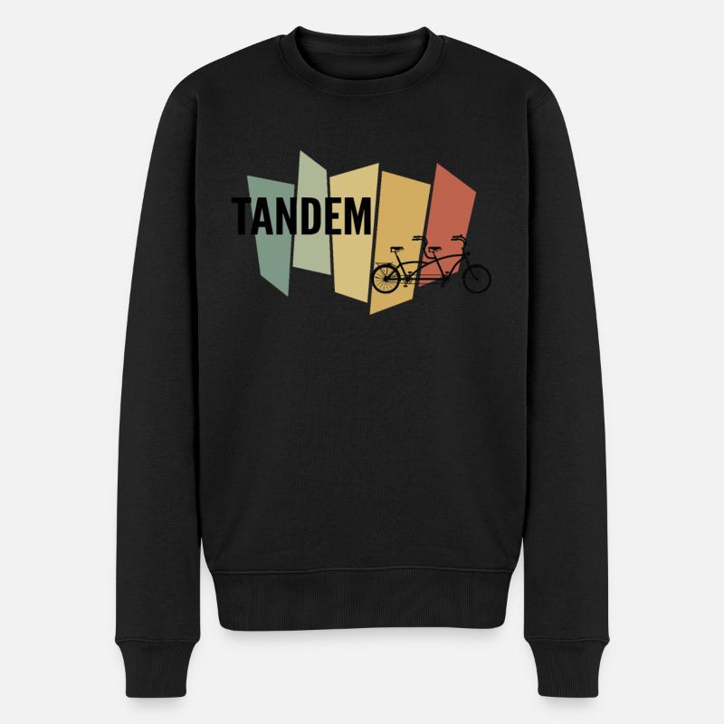 TANDEM - Pull Premium bio Homme - noir