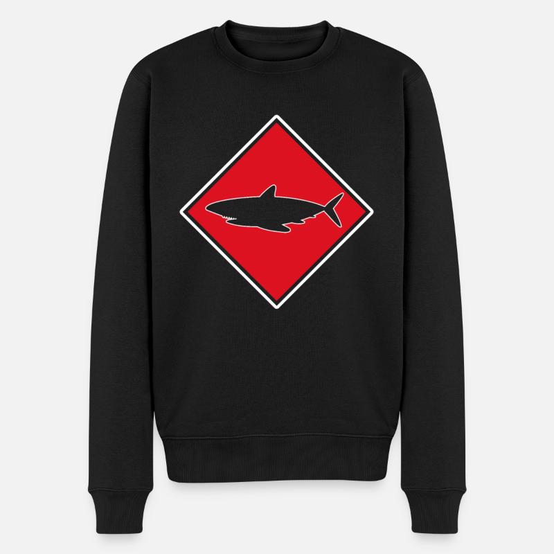 Requin Requin - Pull Premium bio Homme - noir