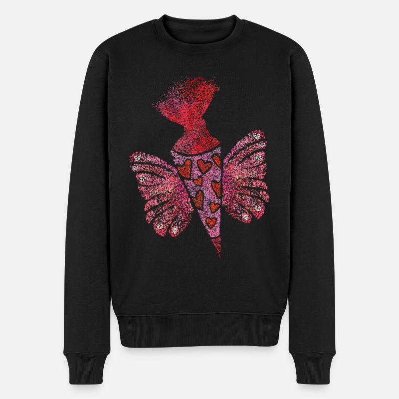 Schultüte Einschulung Erstklässlerin - Männer Premium Bio Pullover - Schwarz