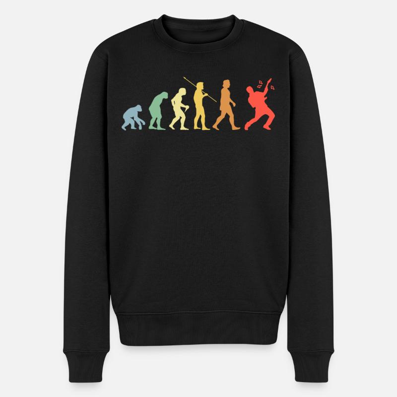 Guitare électrique Evolution Retro Music Guitariste - Pull Premium bio Homme - noir