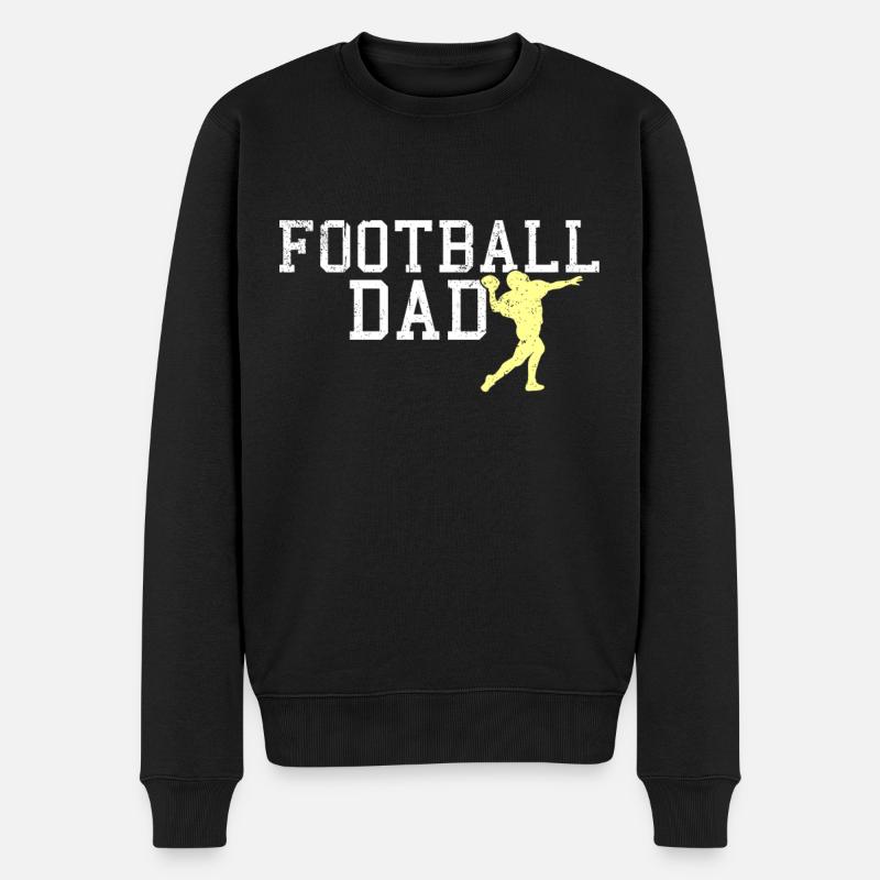 Papa footballeur - Pull Premium bio Homme - noir