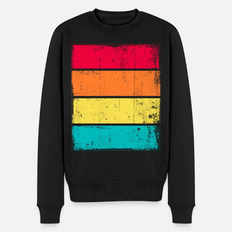 Sunset Grunge Arrière-plan - Pull Premium bio Homme - noir